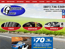 Tablet Screenshot of griffithsdiscounttire.com